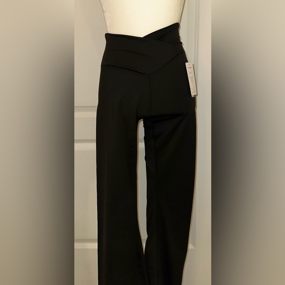 High wait Black bell bottom leggings